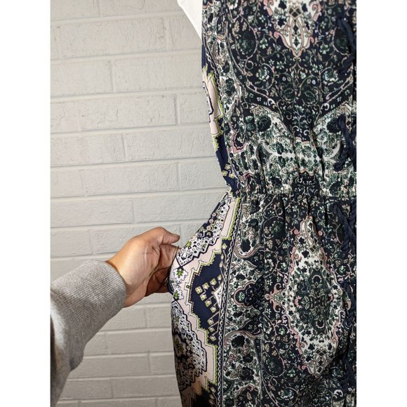 Cupcakes and Cashmere Leela‎ Sleeveless Boho Blue Summer Dress Women Size S - Picture 4 of 6